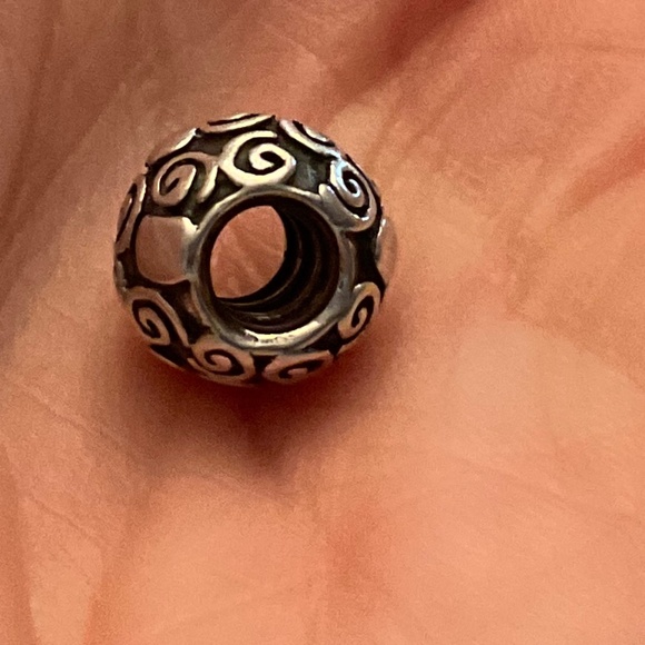 Pandora Swirls & Dots Charm Sterling Silver - Picture 2 of 5